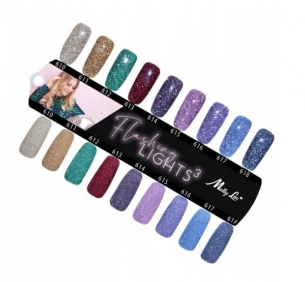 Lakier hybrydowy MollyLac Flashing Lights 617 5ml