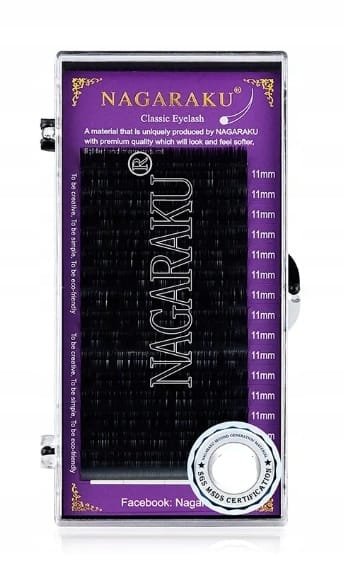 NAGARAKU Rzęsy SINGLE CLASSIC II GENERATION CZARNE D 0,05 7mm