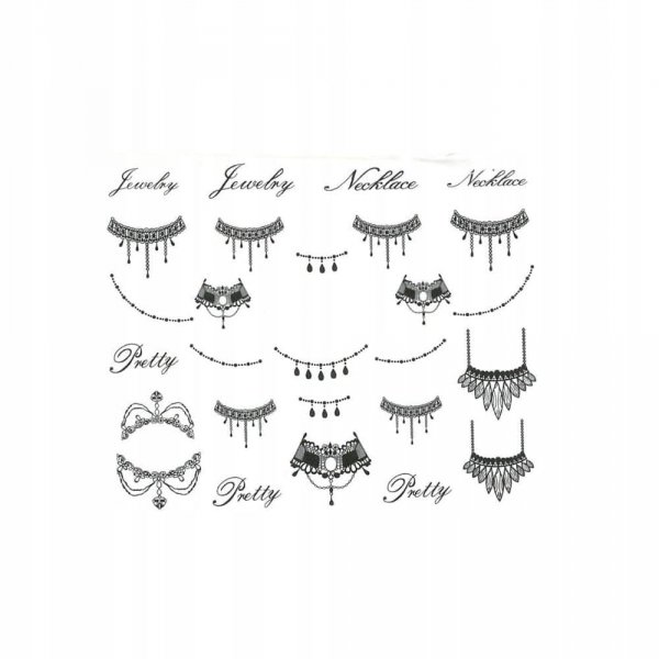 Naklejki wodne do paznokci wzory ornamenty STZ-249