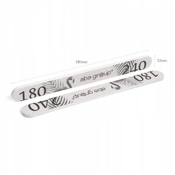 Pilniki do paznokci Aba Group Standard Flaming proste 180/240 50 szt.