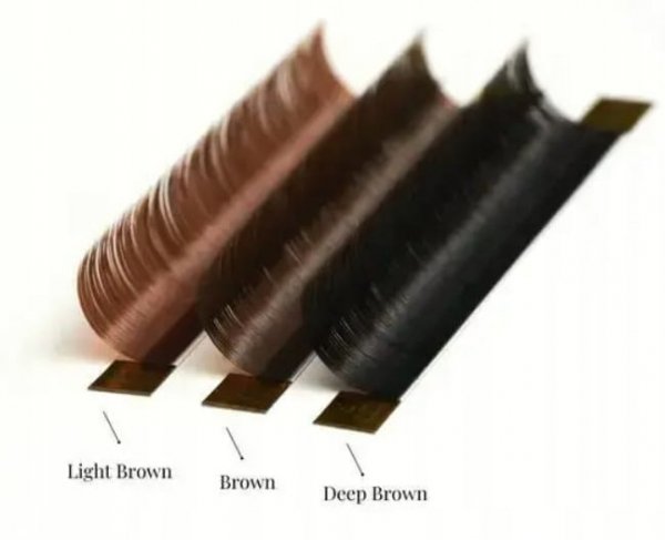 Rzęsy brązowe Wave Brown - C 0,07 7mm LIGHT BROWN Noble Lashes