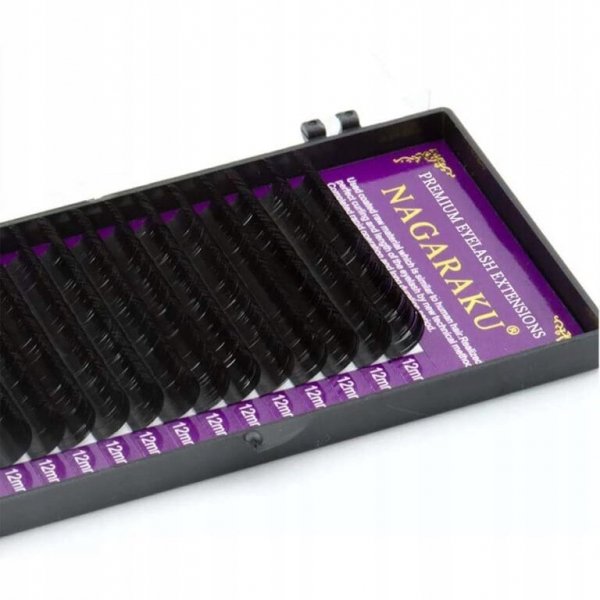 Rzęsy Nagaraku Mink D 0,07 8 mm 16 pasków czarne