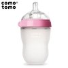COMOTOMO - antykolkowa butelka silikonowa 250 ml Pink BABY