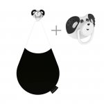  3 w 1 smoczek z gryzakiem + kocyk przytulanka -  Panda Pepper