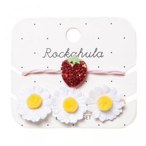2 bransoletki  dla dziewczynki - Truskawka i Kwiaty - Rockahula Kids  