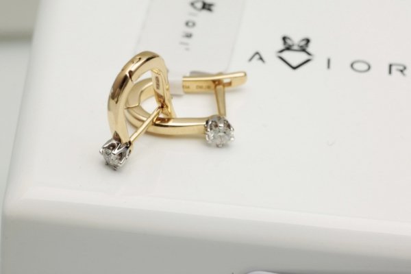 Kolczyki Złoto Diament KZD2187