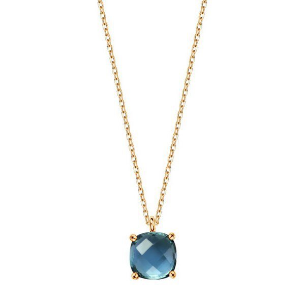 Naszyjnik Złoto Topaz London Blue NZC6546T