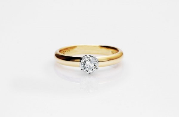 Pierścionek Złoto Diament PXD0660