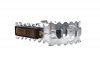 Pedały aluminiowe FP-961 z odblaskami srebrne