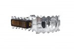 Pedały aluminiowe FP-961 z odblaskami srebrne