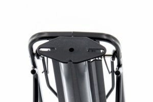 Bagażnik do sztycy aluminiowy krótkie osłony, czarny