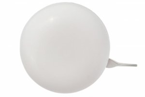 Dzwonek stalowy duży DING DONG 65mm biały