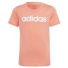 T-shirt adidas LIN Tee Jr IC3153 czerwony 140 cm