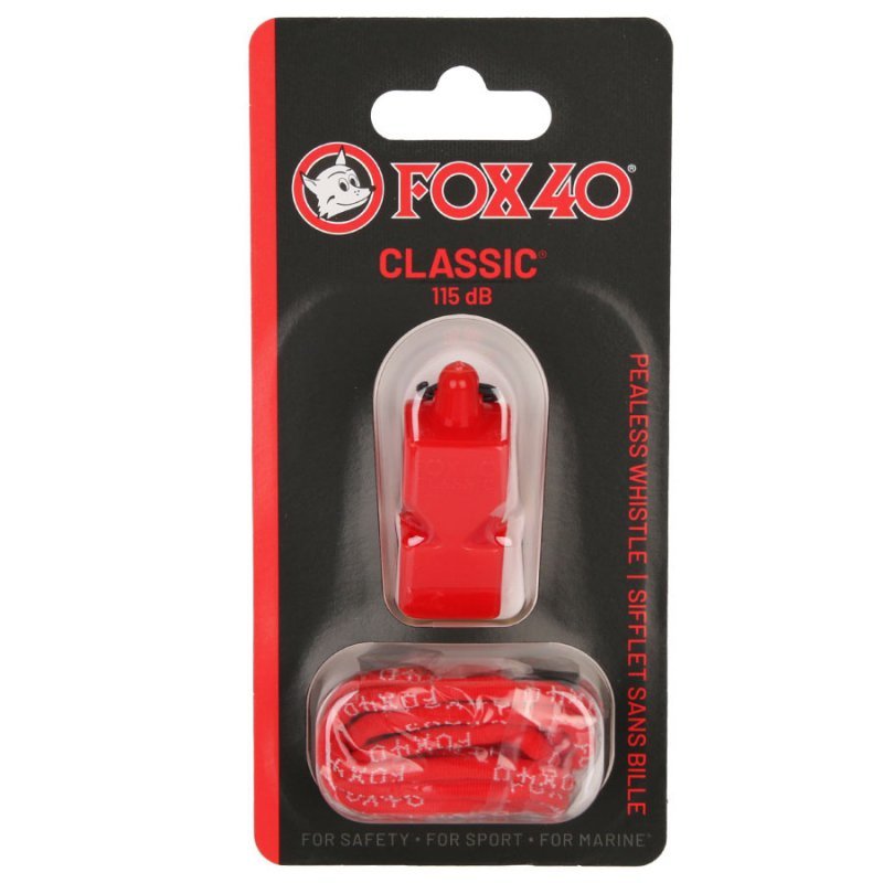 Gwizdek Fox 40 Classic Safety 115 dB czerwony