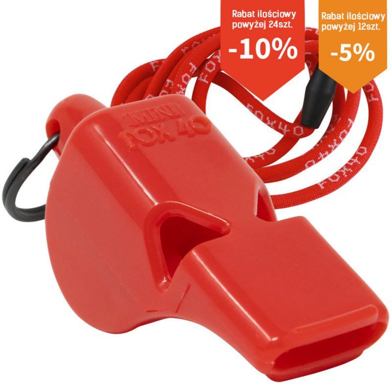 Gwizdek Fox 40 Mini Safety 109 dB czerwony