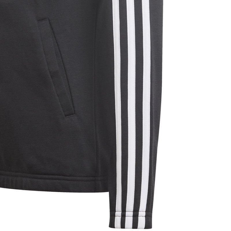 Bluza adidas Girls Essentials 3S Full-zip Hoodie GQ8356 czarny 134 cm