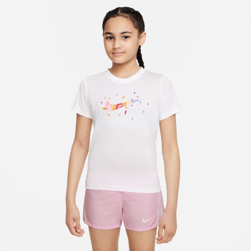 T-Shirt Nike Dri-Fit DV0559 100 biały L (147-158cm)