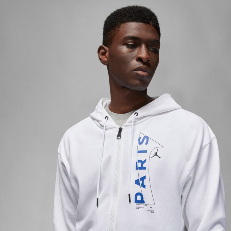 Bluza Nike PSG  FLC FZ Jordan DN6150 100 XXL biały