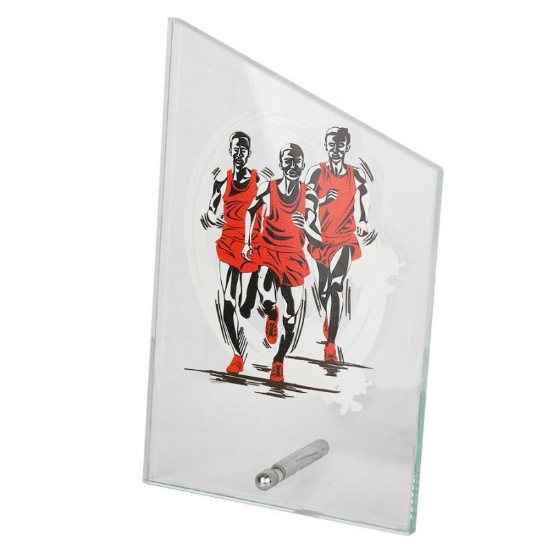 Trofeum szklane Tryumf 14 cm 