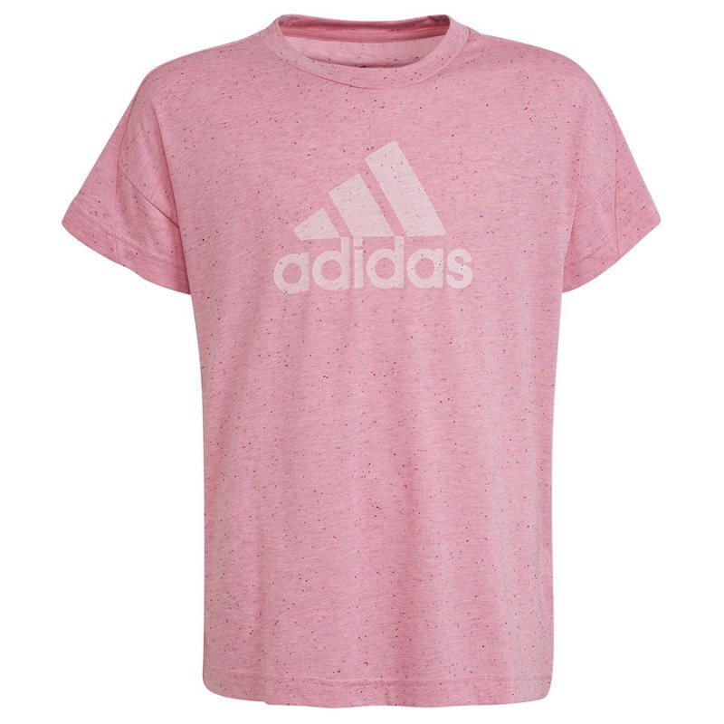Koszulka adidas Badge of Sport Tee girls HM2648 różowy 140 cm