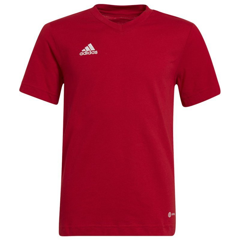Koszulka adidas ENTRADA 22 Tee HC0447 czerwony 152 cm