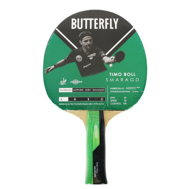 Rakietka Butterfly Timo Boll Smaragd FL- wklęsły 