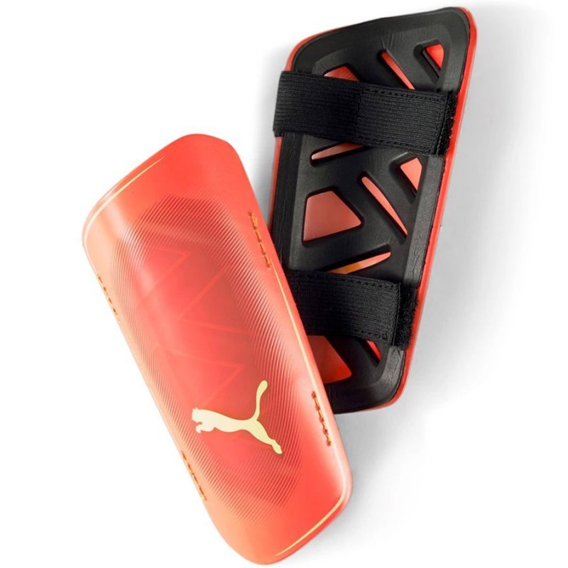 Nagolenniki piłkarskie Puma Ultra Light Strap 030834 11 czerwony XS