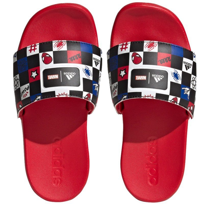 Klapki adidas Adilette Comfort Spiderman K HP7758 34 multikolor