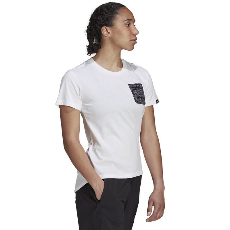 Koszulka adidas TX Pocket Tee GU8983 biały XS