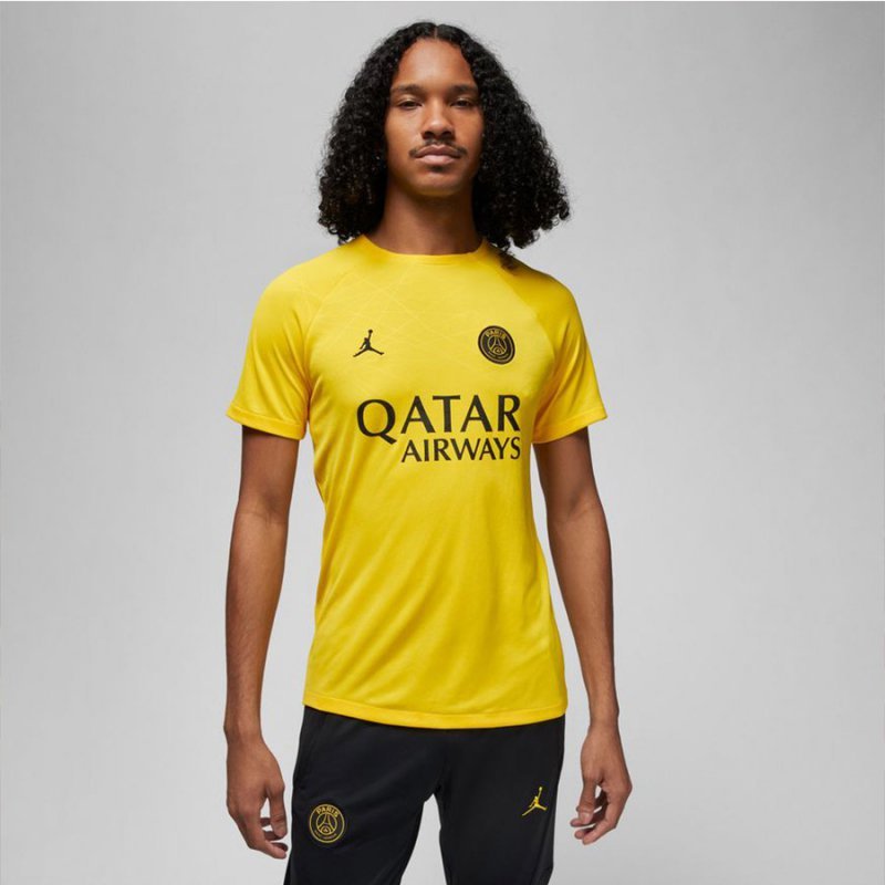 Koszulka Nike PSG DF Academy Pro SS Top PM 4TH DR4906 720 S żółty