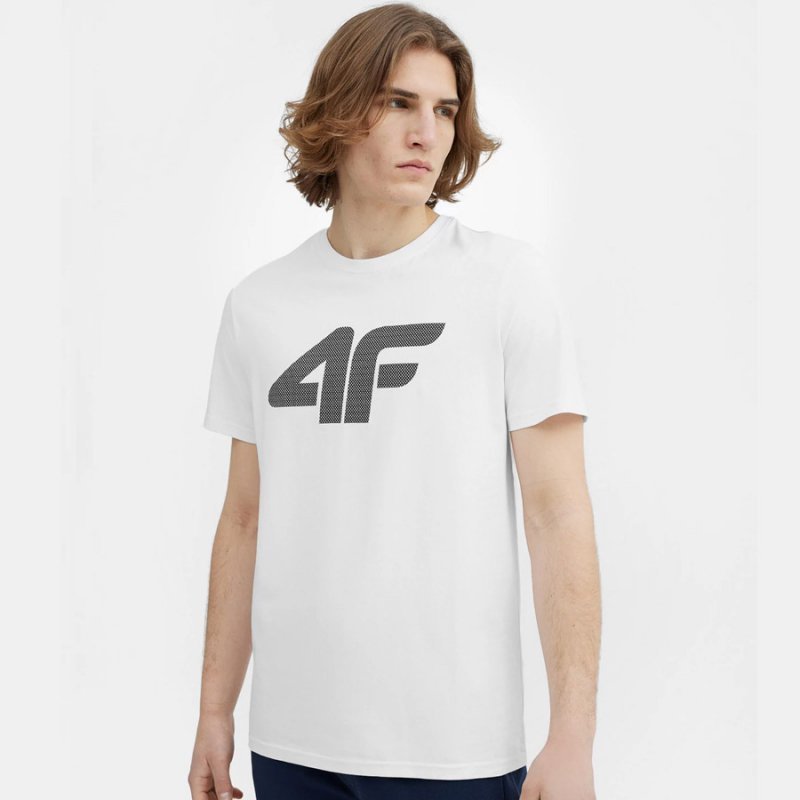 T-Shirt 4F 4FSS23TTSHM537 10S biały XXL