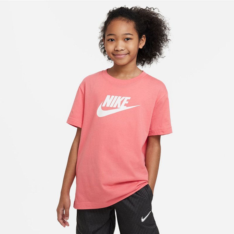 Koszulka Nike Sportswear girls FD0928 894 pomarańczowy M (137-147)