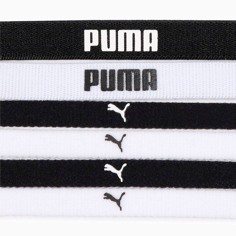 Opaski do włosów Puma Sportbands 6 szt. 053452 09 OSFM czarny