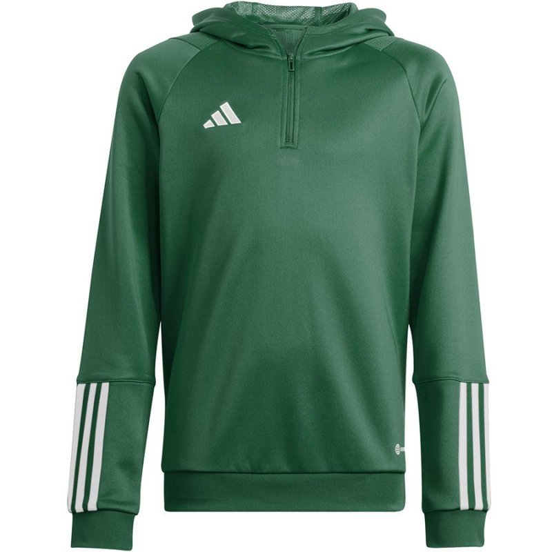 Bluza piłkarska adidas TIRO 23 C Hoodie Jr HU1357 zielony 128 cm