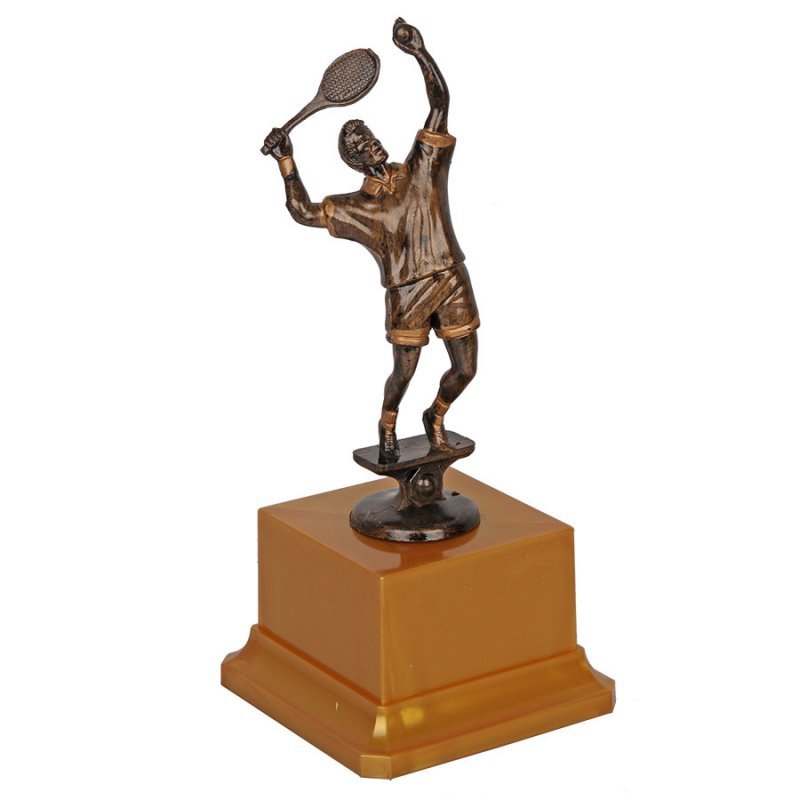 Statuetka tenis ziemny RFT05ACG 18 cm złoty