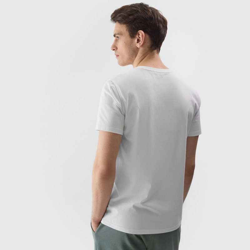 T-shirt 4F 4FWSS24TTSHM1155 10S biały XXL
