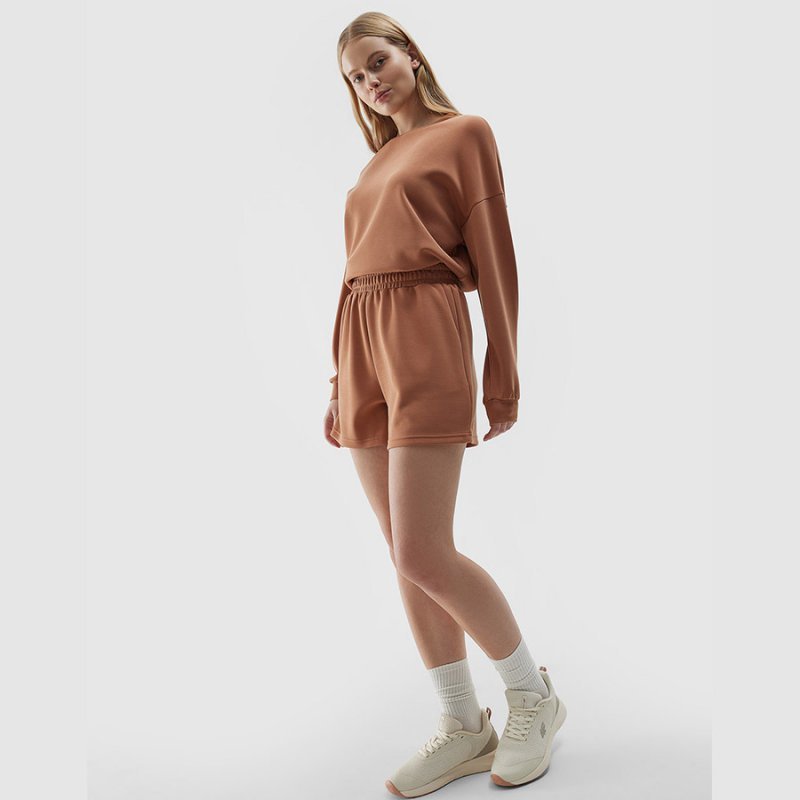 Spodenki 4F 4FWSS24TSHOF324 81S brązowy M