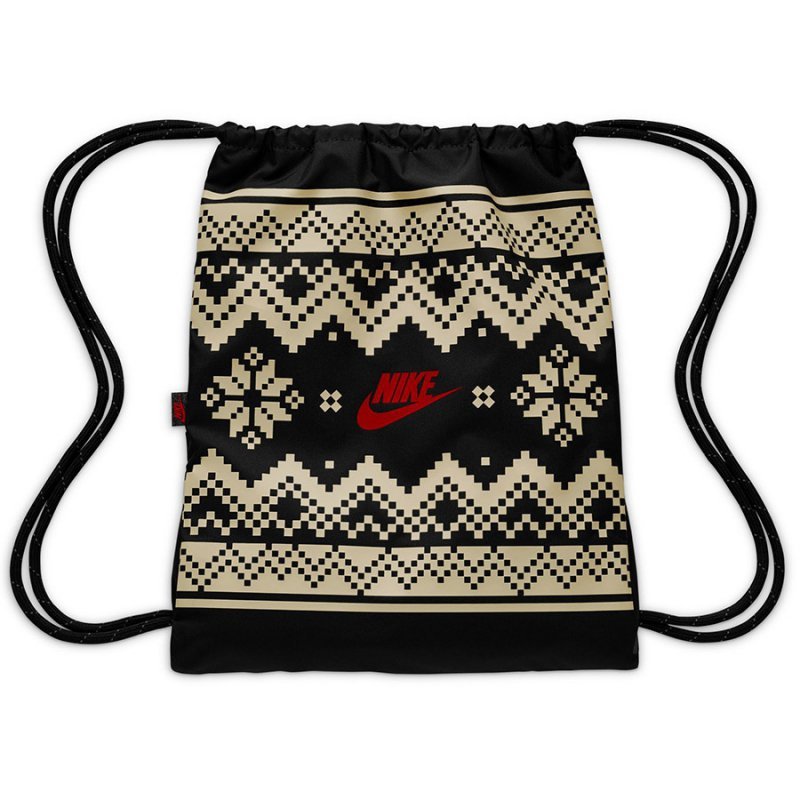 Worek Plecak Nike Drawstrng-Fair Isle FZ7287-010 czarny 