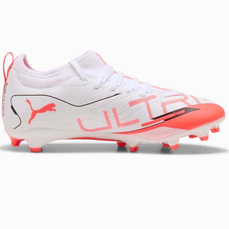 Buty Puma Ultra 5 Match Jr FG/MG 108167-01 biały 37