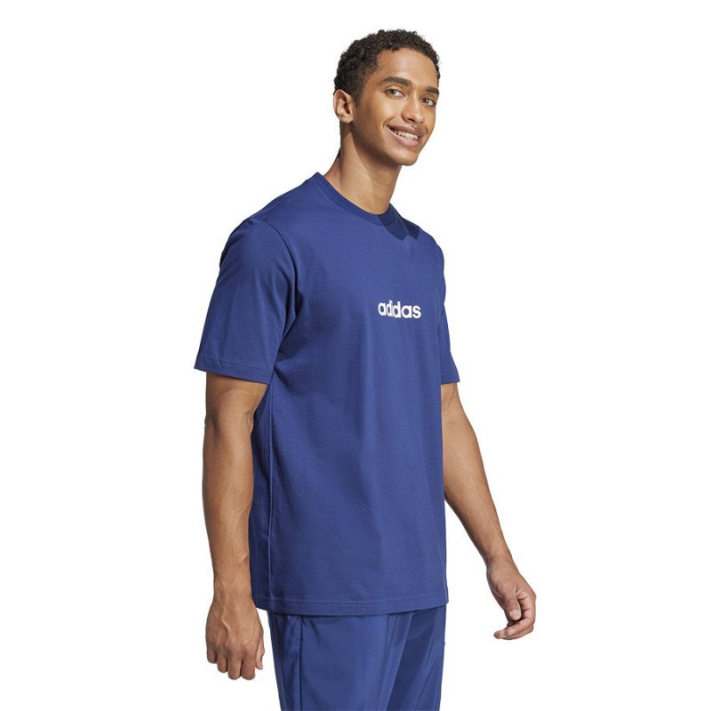 T-Shirt adidas Single Jersey Linear Tee JE8999 granatowy XL