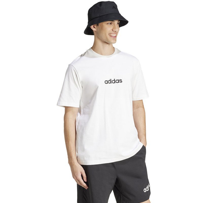 T-Shirt adidas Single Jersey Linear Tee JE9000 biały L