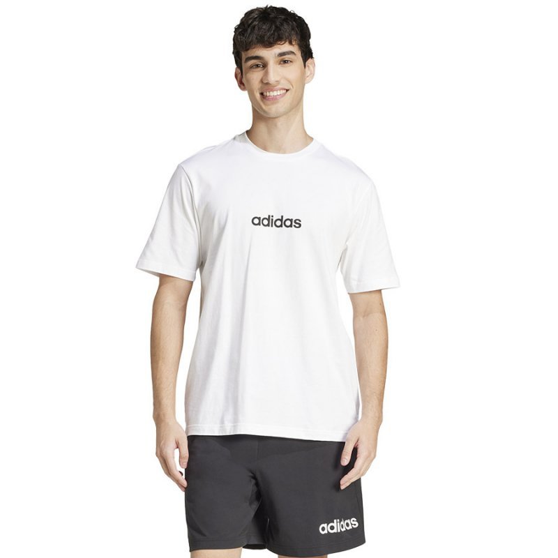 T-Shirt adidas Single Jersey Linear Tee JE9000 biały M