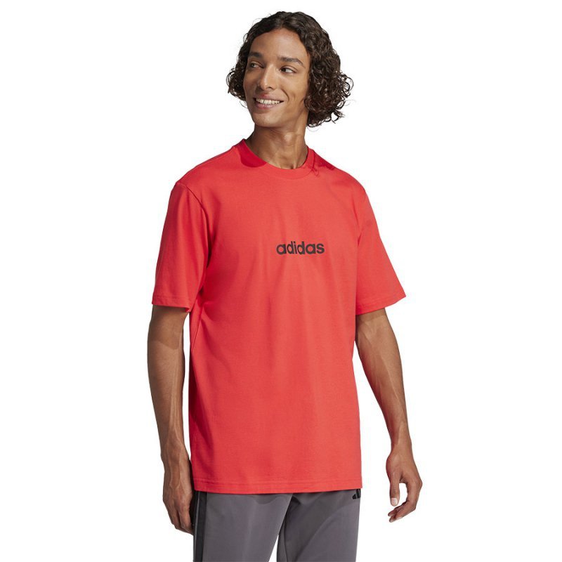 T-Shirt adidas Single Jersey Linear Tee JE8994 czerwony XXL