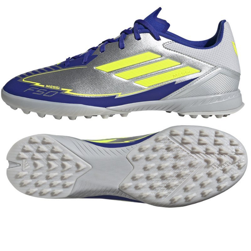 Buty adidas F50 League Messi TF IH0919 srebrny 44