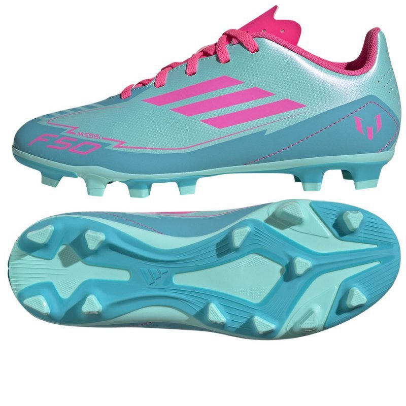 Buty adidas F50 Club Jr FG/MG IH0932 niebieski 36 2/3