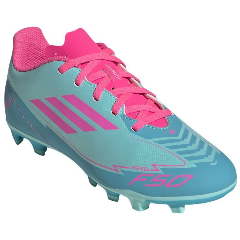 Buty adidas F50 Club Jr FG/MG IH0932 niebieski 38 2/3
