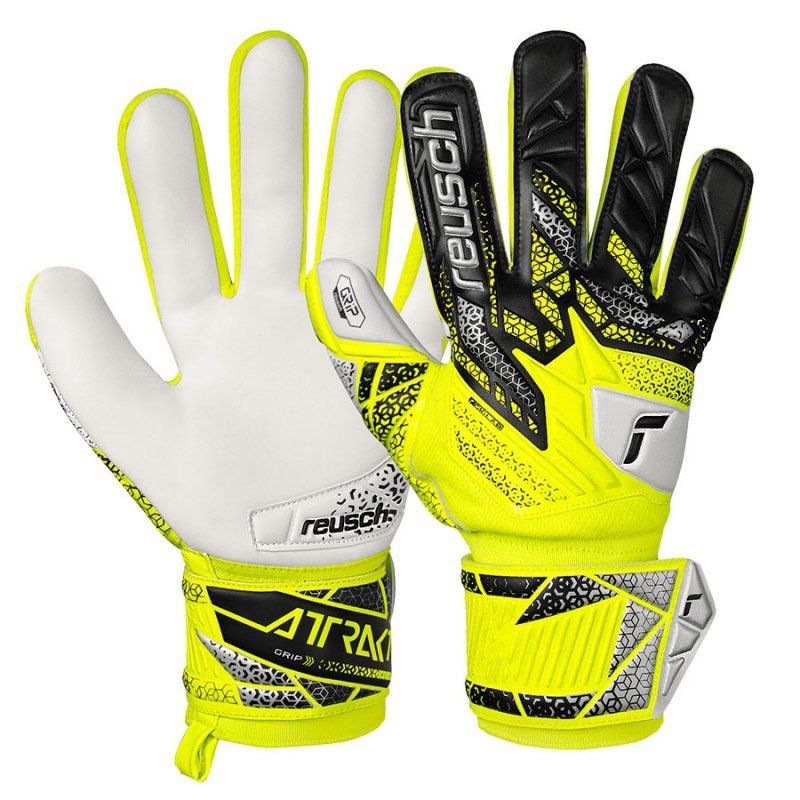 Rękawice Reusch Attrakt Grip 55 70 815 2014 żółty 10