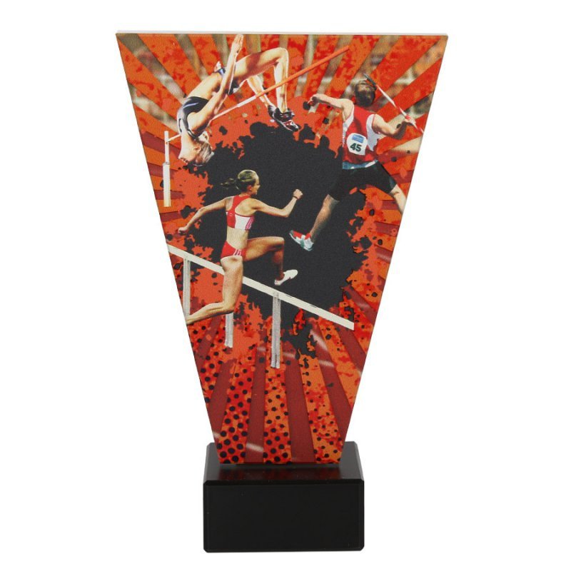 Trofeum szklane lekkoatletyka 20,5 cm 