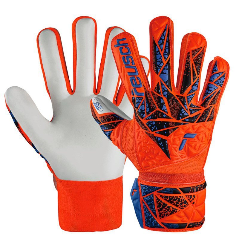 Rękawice Reusch Attrakt Starter Solid Finger Support Junior 54 72 511 2290 pomarańczowy 6