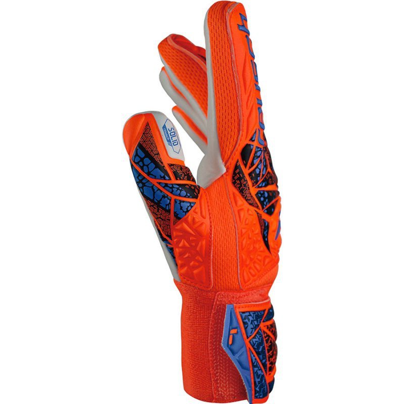 Rękawice Reusch Attrakt Starter Solid Finger Support Junior 54 72 511 2290 pomarańczowy 7